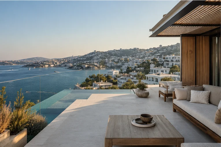 Appartement panoramique à Nisantasi — Vue et environnement